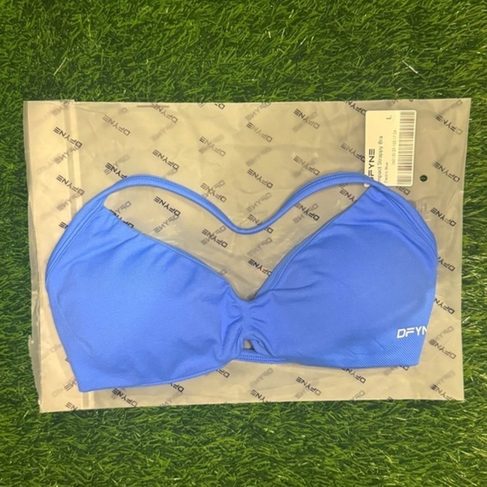 Dfyne impact strappy bra electric blue large